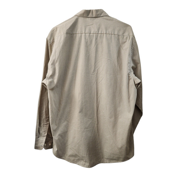 Coconut Row Vintage Safari Embroidered Button Down Shirt L Gingham Retro - Picture 2 of 9